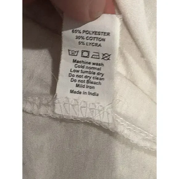 Anatomie Women Tie Front Cardigan Size Large Ivory Light Weight Tshirt Material - Picture 5 of 7